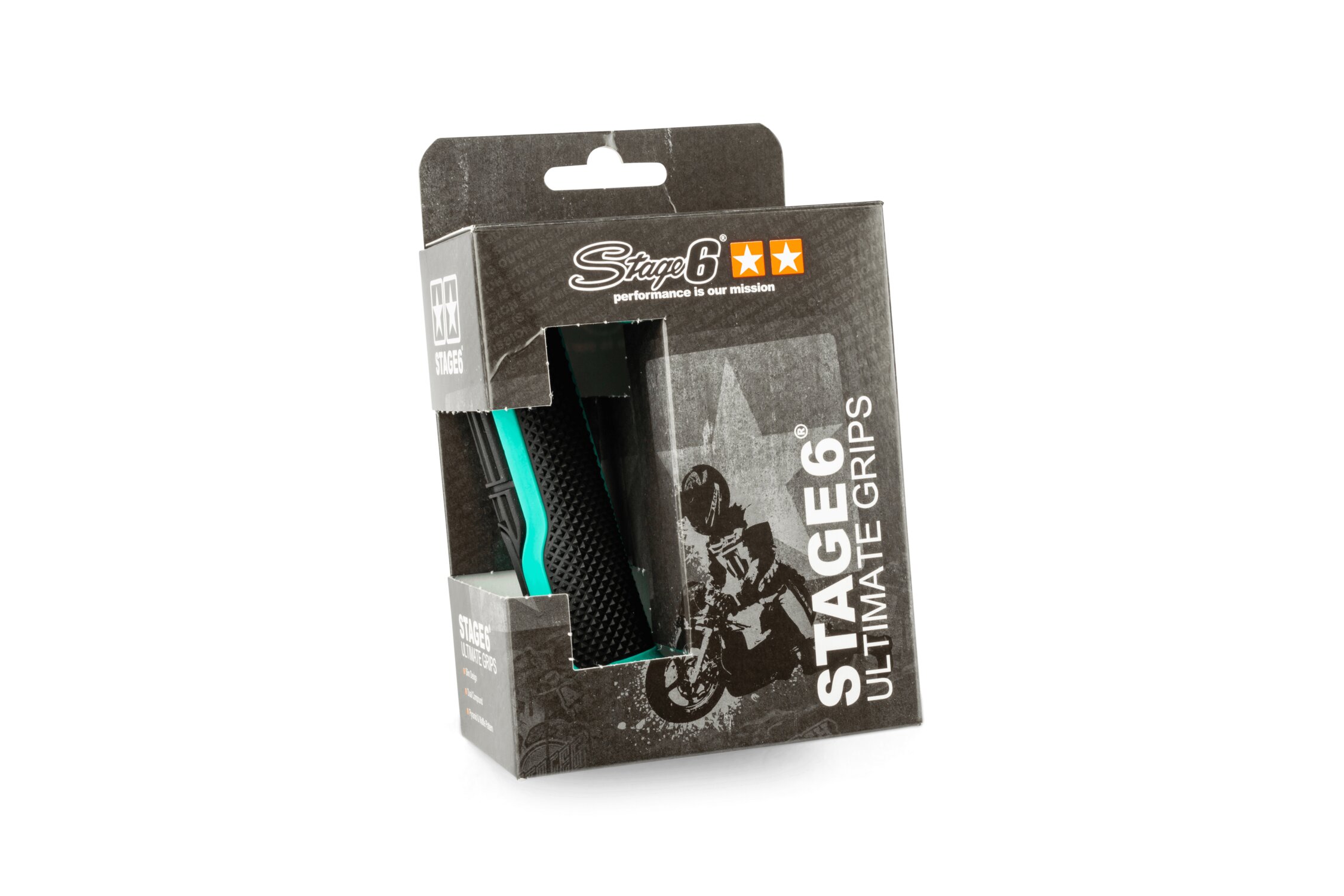 Grips Stage6 Ultimate Grips turquoise / black | MAXISCOOT