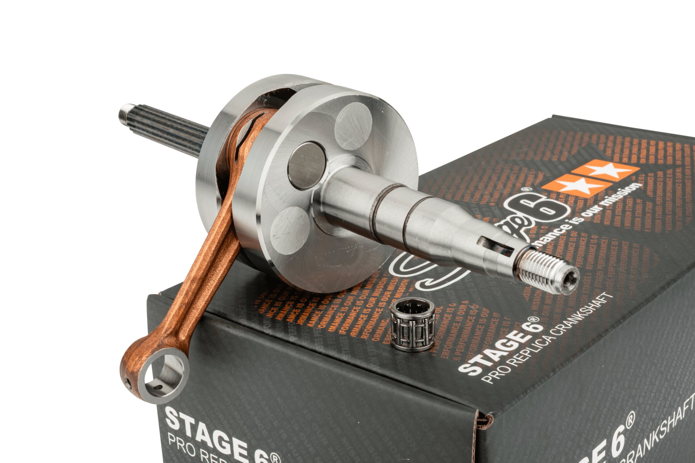 Crankshaft Stage6 Pro Replica 10mm pin Minarelli vertical | MAXISCOOT