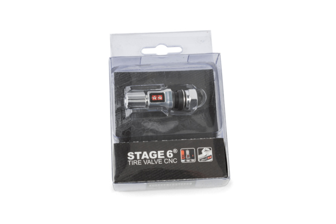 Reifenventil Stage6 CNC, gerade, chrom