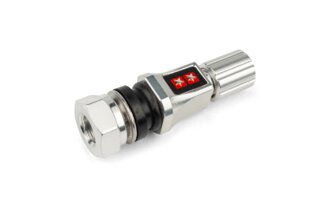 Reifenventil Stage6 CNC, gerade, chrom