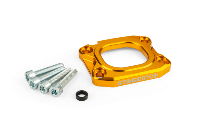 Grundplatte Ansaugstutzen Stage6 360° d.40mm AM6 / Derbi gold