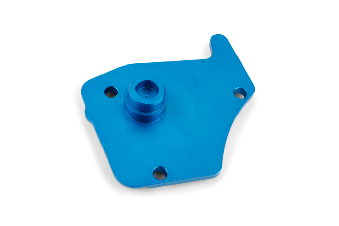 Ölpumpendeckel Derbi Stage6 Alu blau