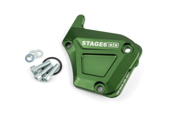 Ölpumpendeckel Derbi Stage6 Alu grün