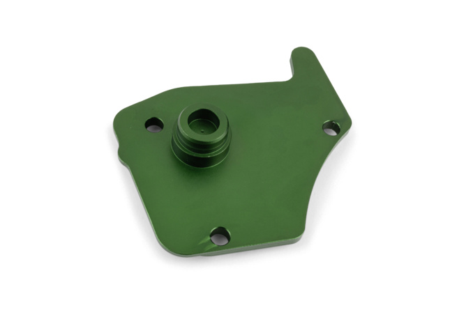 Ölpumpendeckel Derbi Stage6 Alu grün