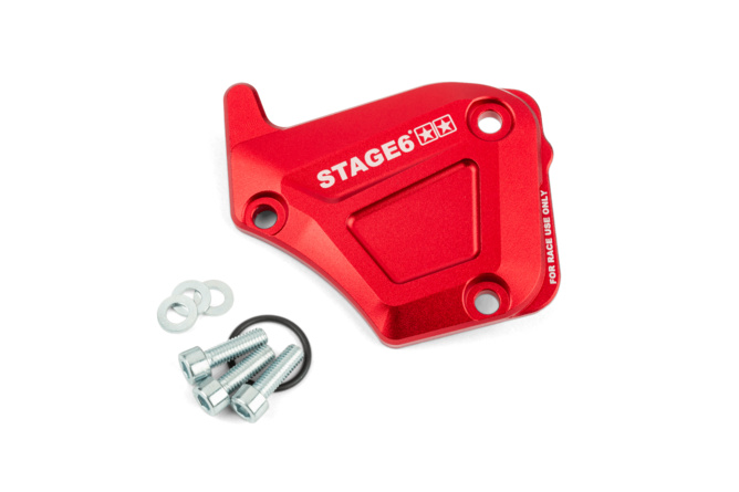 Ölpumpendeckel Derbi Stage6 Alu rot
