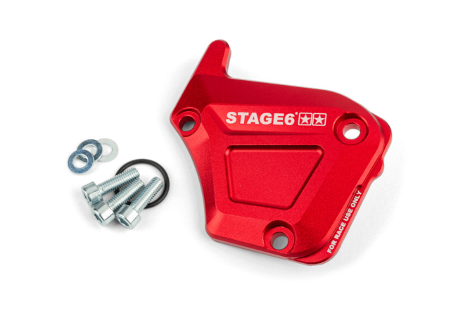 Ölpumpendeckel Derbi Stage6 Alu rot