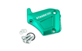 Ölpumpendeckel Derbi Stage6 Alu türkis