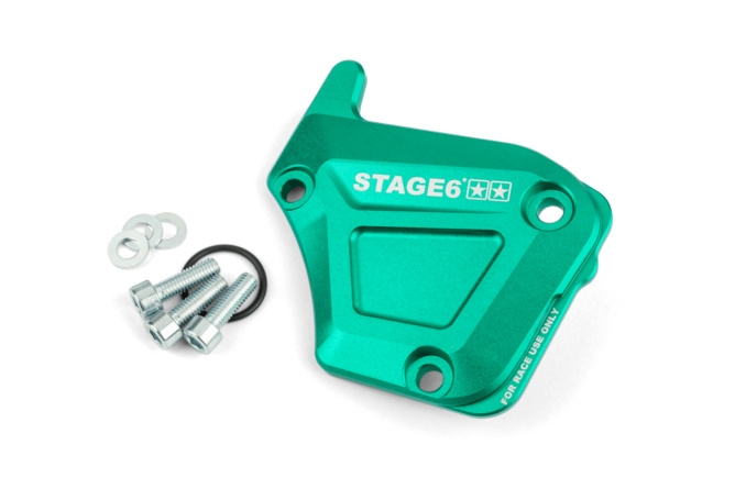 Ölpumpendeckel Derbi Stage6 Alu türkis