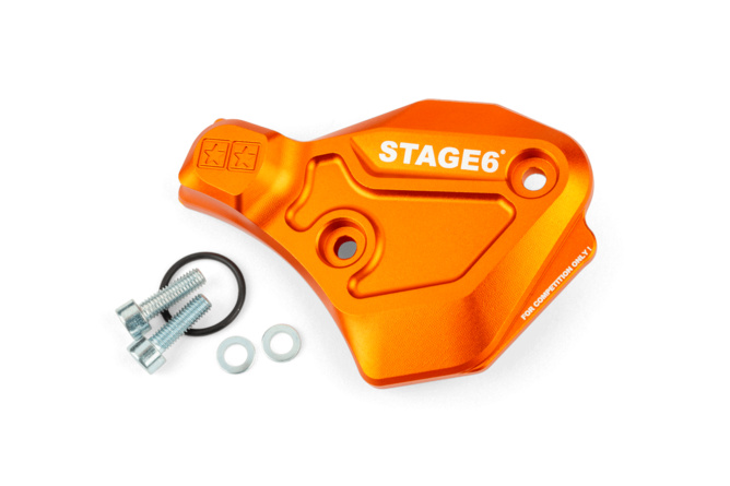 Ölpumpendeckel AM6 Stage6 Alu orange