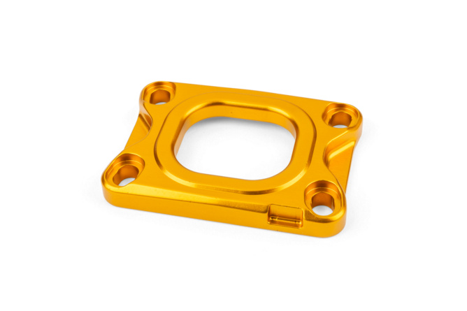 Grundplatte Ansaugstutzen Stage6 360° AM6 / Derbi gold