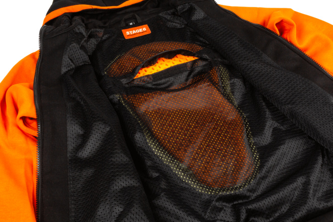 Motorrad Hoodie Stage6 Orange