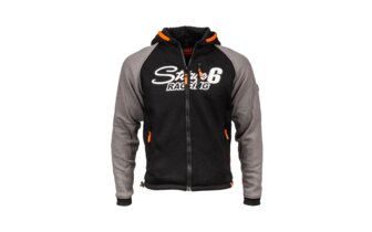 Motorcycle Hoodie Stage6 Grey