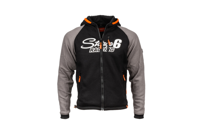 Motorrad Hoodie Stage6 Grau