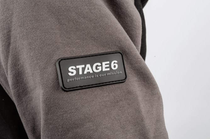 Motorrad Hoodie Stage6 Grau