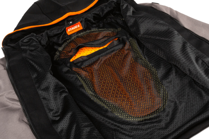 Motorrad Hoodie Stage6 Grau