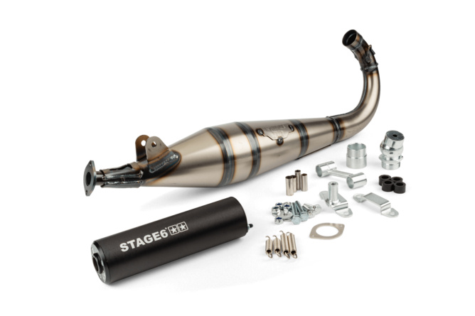 Auspuff Stage6 StreetRace MBK 51 Schwarz