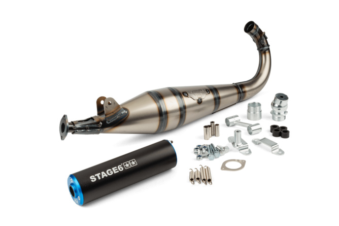 Auspuff Stage6 StreetRace MBK 51 Blau / Schwarz