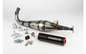 Exhaust Stage6 StreetRace Peugeot 103 SPX Red / Black