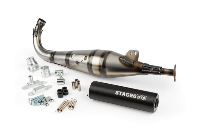 Auspuff Stage6 StreetRace Peugeot 103 SPX Schwarz