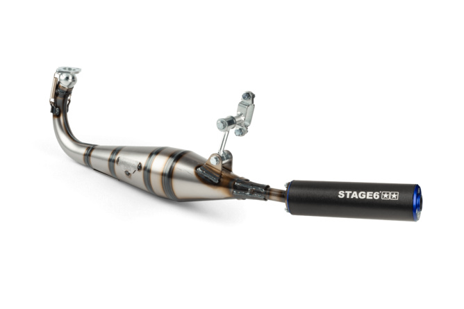 Auspuff Stage6 StreetRace Peugeot 103 SPX Blau / Schwarz