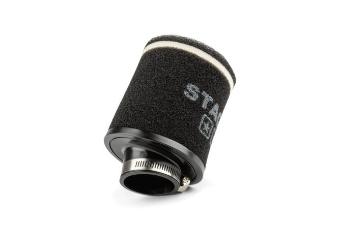 Filtre à air Stage6 Racing rond d.28 - 55mm Noir