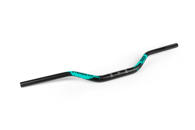 Guidon Cross 28mm Stage6 Noir et Turquoise
