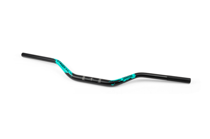 Guidon Cross 28mm Stage6 Noir et Turquoise