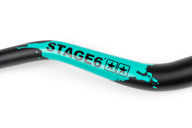 Guidon Cross 28mm Stage6 Noir et Turquoise