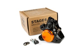 Front Brake Caliper CNC aluminium Stage6 Minarelli / Piaggio / Peugeot black