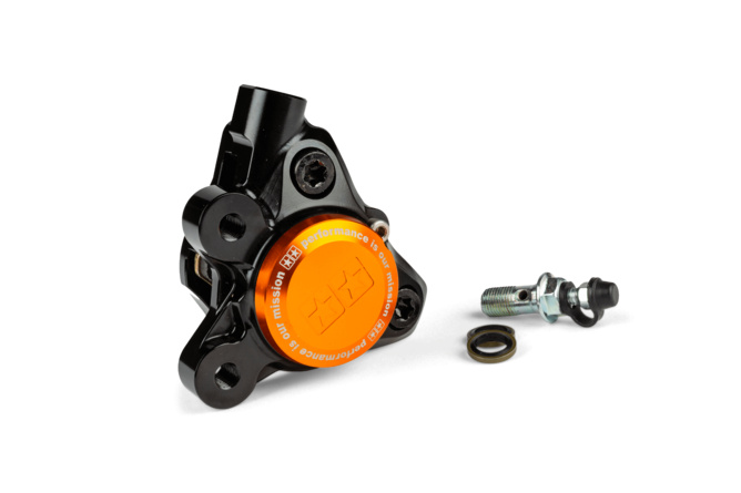 Front Brake Caliper CNC aluminium Stage6 Minarelli / Piaggio / Peugeot black