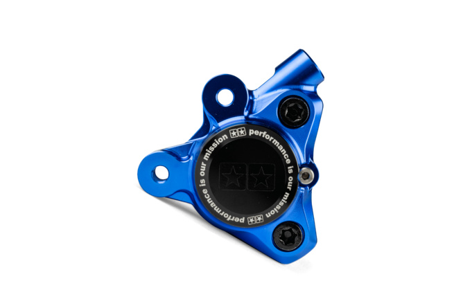 Front Brake Caliper CNC aluminium Stage6 Minarelli / Piaggio / Peugeot blue