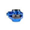 Front Brake Caliper CNC aluminium Stage6 Minarelli / Piaggio / Peugeot blue