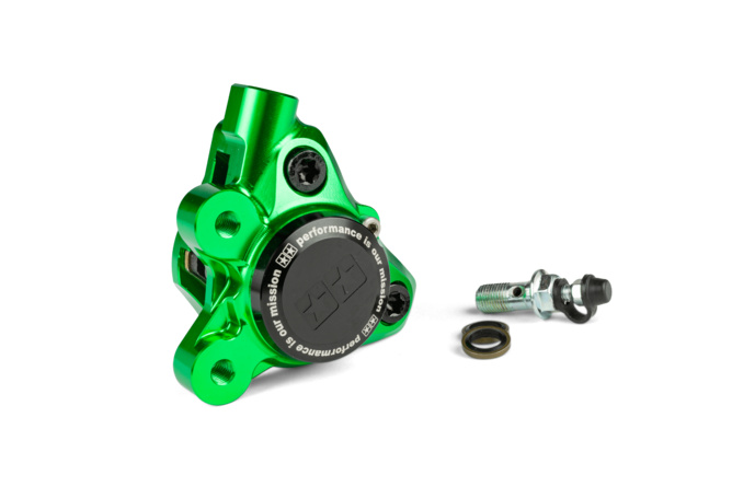 &Eacute;trier de frein avant Stage6 MBK Booster et Nitro Alu CNC Vert