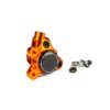 Bremssattel vorn Alu CNC Stage6 Minarelli / Piaggio / Peugeot orange
