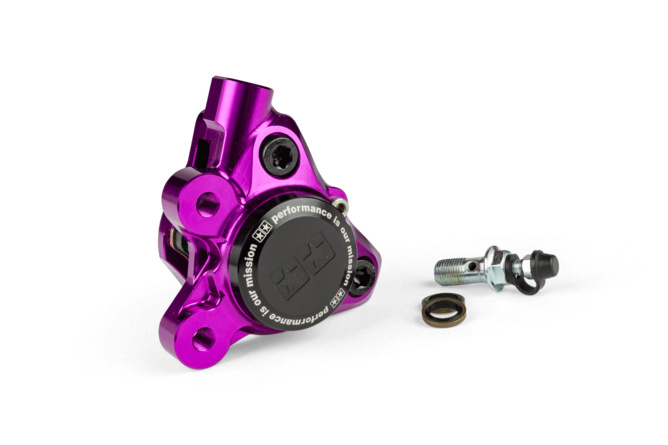 &Eacute;trier de frein avant Stage6 MBK Booster et Nitro Alu CNC Violet