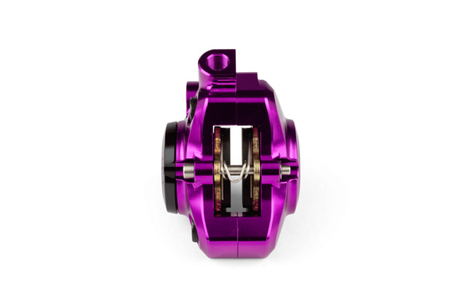 &Eacute;trier de frein avant Stage6 MBK Booster et Nitro Alu CNC Violet