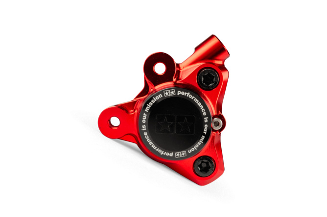 Bremssattel vorn Alu CNC Stage6 Minarelli / Piaggio / Peugeot rot