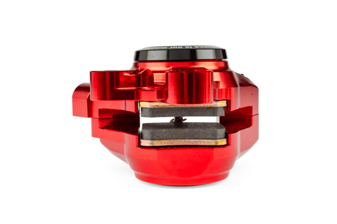 Bremssattel vorn Alu CNC Stage6 Minarelli / Piaggio / Peugeot rot