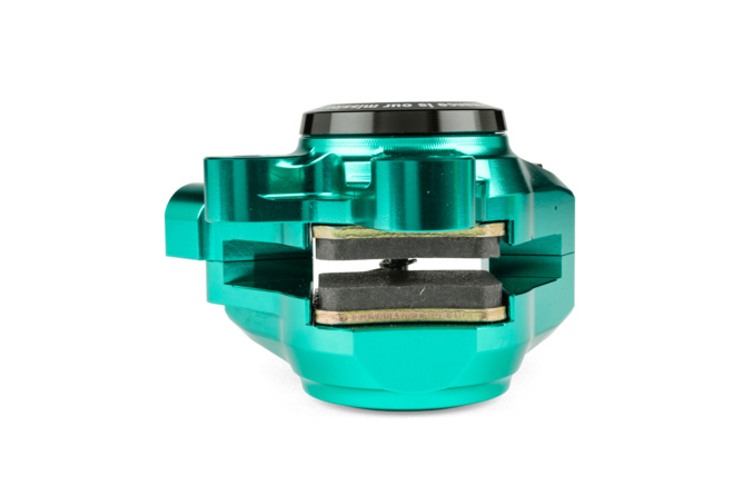 &Eacute;trier de frein avant Stage6 MBK Booster et Nitro Alu CNC Turquoise