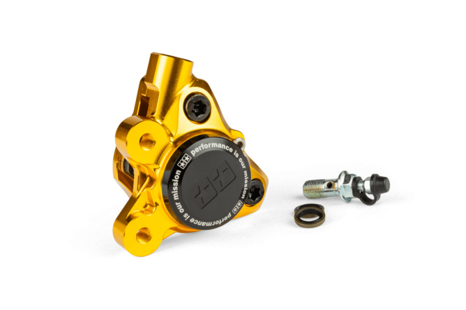 &Eacute;trier de frein avant Stage6 MBK Booster et Nitro Alu CNC Or