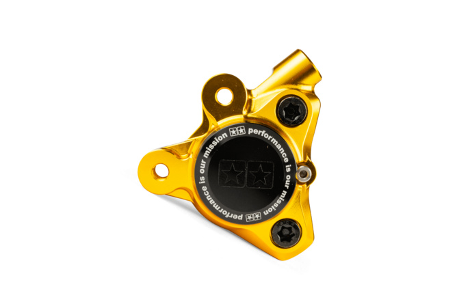 &Eacute;trier de frein avant Stage6 MBK Booster et Nitro Alu CNC Or