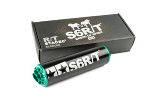 Silenziatore Stage6 R/T 70cc nero / turchese