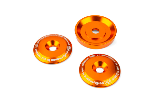 Lagerabdeckungen f&uuml;r Schwinge Stage6 R/T MK2 Orange