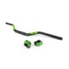 Manubrio motocross 28mm + morsetti Stage6 Verde