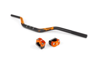 Manillar Motocross 28mm + Torretas Stage6 Naranja