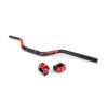 Manubrio motocross 28mm + morsetti Stage6 Rosso