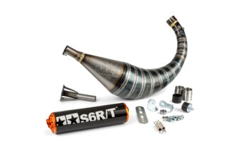 Pot d'&eacute;chappement Stage6 R/T 70 - 80 AM6 Noir / Orange