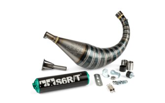 Pot d'&eacute;chappement Stage6 R/T 70 - 80 AM6 Noir / Turquoise