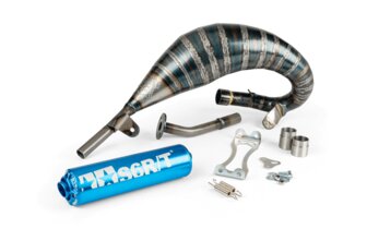 Pot d'&eacute;chappement Stage6 R/T 70 - 80 Beta RR avant 2021 Bleu