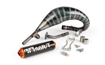 Pot d'&eacute;chappement Stage6 R/T 70 - 80 Beta RR avant 2021 Noir / Orange